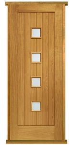 Siena Prehung Solid Oak External Door